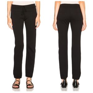 NWT James Perse Genie Womens Sweatpants Size 1 or Small Black Supima Cotton